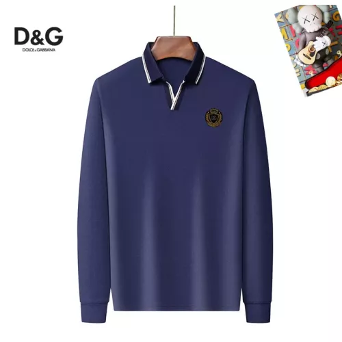 Wholesale Dolce &amp; Gabbana D&amp;G T-Shirts Long Sleeved For Men #1358092 $40.00 USD, Wholesale Quality Replica Dolce &amp; Gabbana D&amp;G T-Shirts
