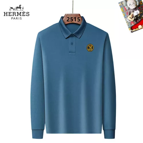Wholesale Hermes T-Shirts Long Sleeved For Men #1358125 $40.00 USD, Wholesale Quality Replica Hermes T-Shirts
