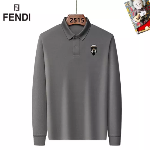 Wholesale Fendi T-Shirts Long Sleeved For Men #1358145 $40.00 USD, Wholesale Quality Replica Fendi T-Shirts