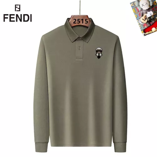 Wholesale Fendi T-Shirts Long Sleeved For Men #1358146 $40.00 USD, Wholesale Quality Replica Fendi T-Shirts