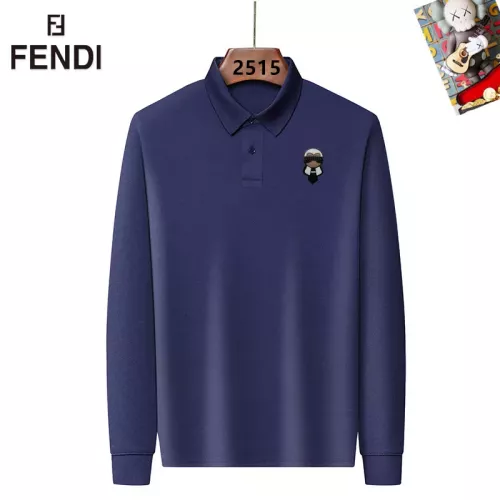 Wholesale Fendi T-Shirts Long Sleeved For Men #1358149 $40.00 USD, Wholesale Quality Replica Fendi T-Shirts