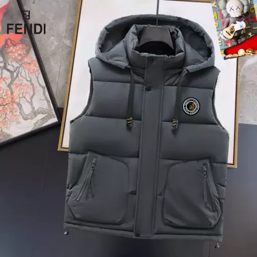 Wholesale Fendi Jackets Sleeveless For Men #1358306 $56.00 USD, Wholesale Quality Replica Fendi Jackets