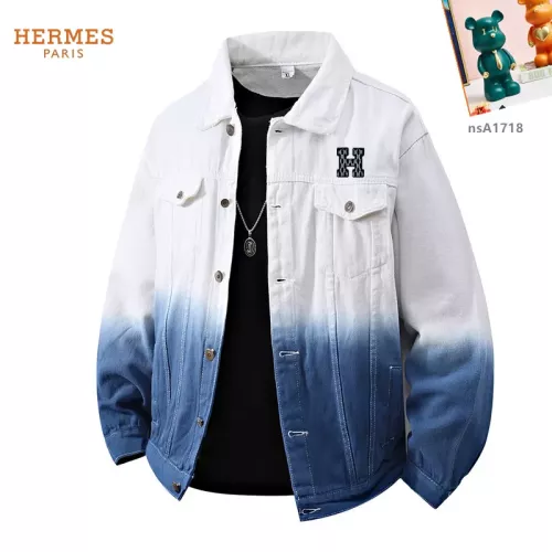 Wholesale Hermes Jackets Long Sleeved For Men #1358359 $60.00 USD, Wholesale Quality Replica Hermes Jackets