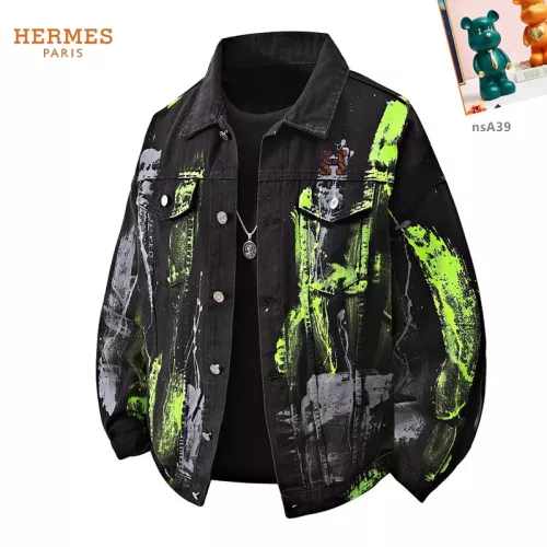 Wholesale Hermes Jackets Long Sleeved For Men #1358376 $60.00 USD, Wholesale Quality Replica Hermes Jackets