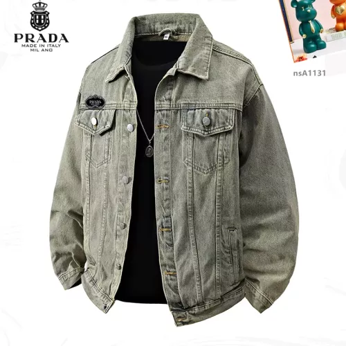 Wholesale Prada Jackets Long Sleeved For Men #1358378 $60.00 USD, Wholesale Quality Replica Prada Jackets