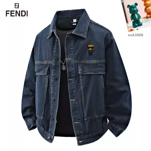 Wholesale Fendi Jackets Long Sleeved For Men #1358383 $60.00 USD, Wholesale Quality Replica Fendi Jackets