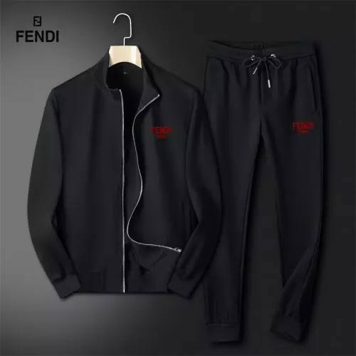 Wholesale Fendi Tracksuits Long Sleeved For Men #1358611 $80.00 USD, Wholesale Quality Replica Fendi Tracksuits