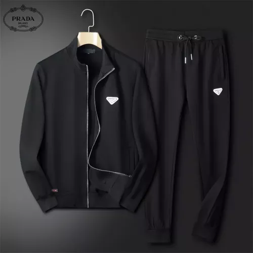 Wholesale Prada Tracksuits Long Sleeved For Men #1358624 $80.00 USD, Wholesale Quality Replica Prada Tracksuits