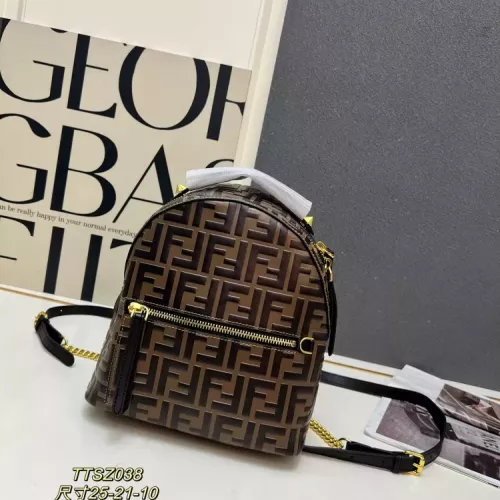 Wholesale Fendi AAA Quality Backpacks For Women #1358775 $102.00 USD, Wholesale Quality Replica Fendi AAA Quality Backpacks