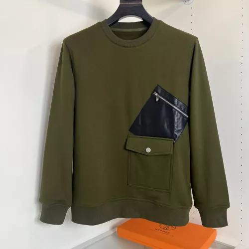 Wholesale Hermes Hoodies Long Sleeved For Men #1358935 $85.00 USD, Wholesale Quality Replica Hermes Hoodies