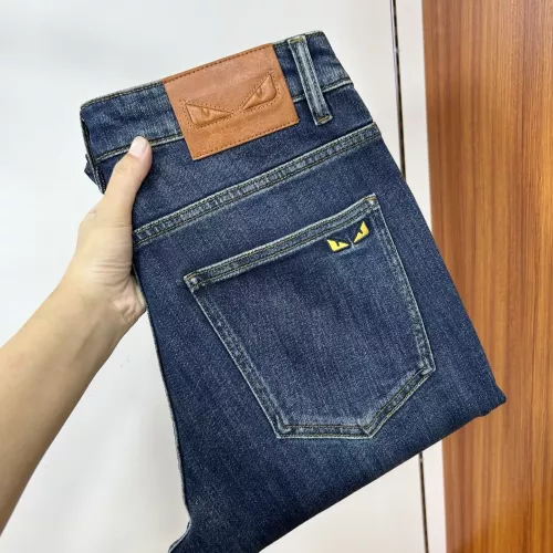Wholesale Fendi Jeans For Men #1359118 $80.00 USD, Wholesale Quality Replica Fendi Jeans