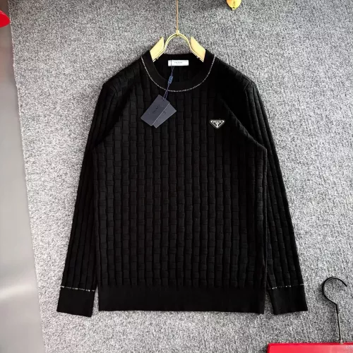 Wholesale Prada Sweaters Long Sleeved For Men #1359252 $82.00 USD, Wholesale Quality Replica Prada Sweaters