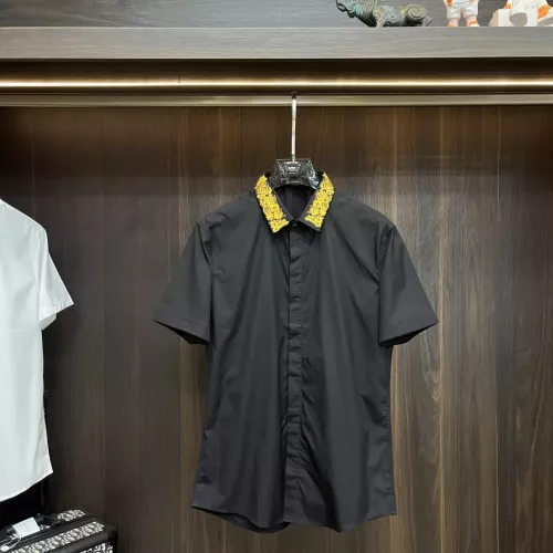 Wholesale Versace Shirts Short Sleeved For Men #1359463 $88.00 USD, Wholesale Quality Replica Versace Shirts
