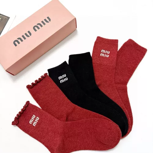 Wholesale MIU MIU Socks #1360066 $29.00 USD, Wholesale Quality Replica MIU MIU Socks