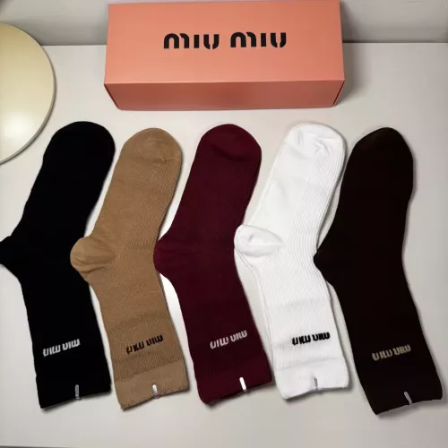 Replica MIU MIU Socks For Women #1360133 $29.00 USD for Wholesale