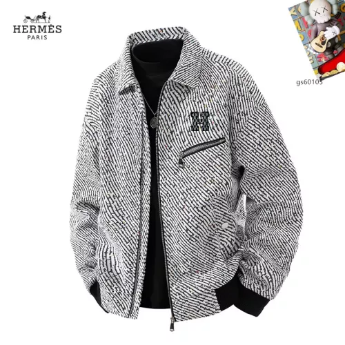 Wholesale Hermes Jackets Long Sleeved For Men #1360649 $60.00 USD, Wholesale Quality Replica Hermes Jackets