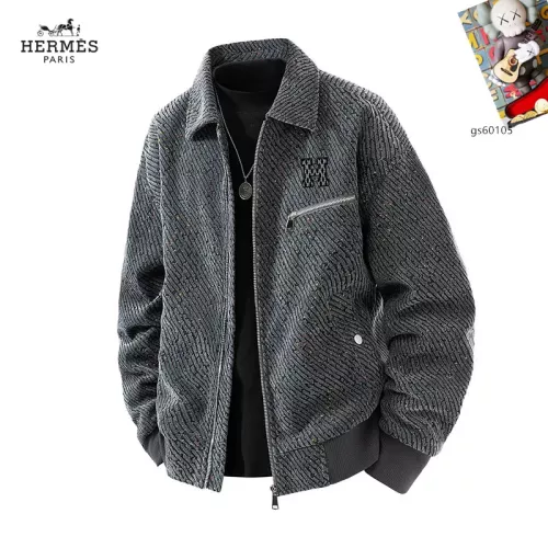 Wholesale Hermes Jackets Long Sleeved For Men #1360650 $60.00 USD, Wholesale Quality Replica Hermes Jackets