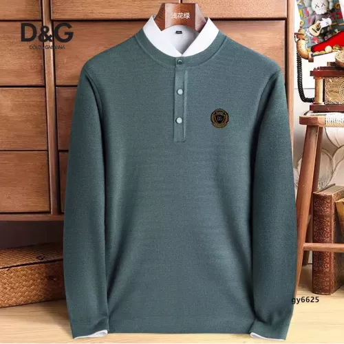 Wholesale Dolce &amp; Gabbana D&amp;G Sweaters Long Sleeved For Men #1360720 $48.00 USD, Wholesale Quality Replica Dolce &amp; Gabbana D&amp;G Sweaters
