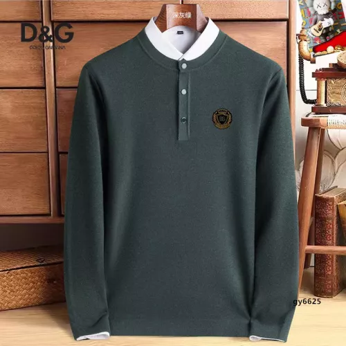 Wholesale Dolce &amp; Gabbana D&amp;G Sweaters Long Sleeved For Men #1360721 $48.00 USD, Wholesale Quality Replica Dolce &amp; Gabbana D&amp;G Sweaters