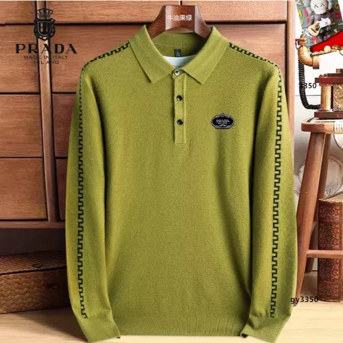 Wholesale Prada Sweaters Long Sleeved For Men #1360724 $48.00 USD, Wholesale Quality Replica Prada Sweaters