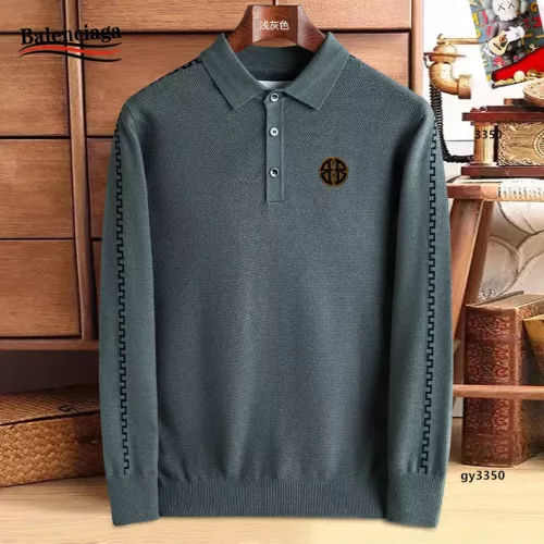 Wholesale Balenciaga Sweaters Long Sleeved For Men #1360735 $48.00 USD, Wholesale Quality Replica Balenciaga Sweaters