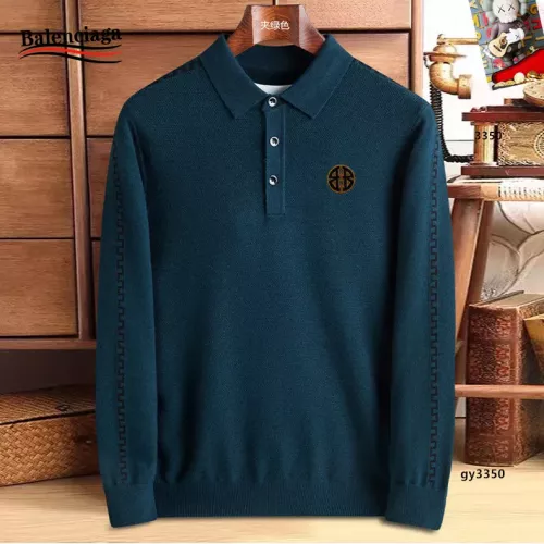Wholesale Balenciaga Sweaters Long Sleeved For Men #1360737 $48.00 USD, Wholesale Quality Replica Balenciaga Sweaters