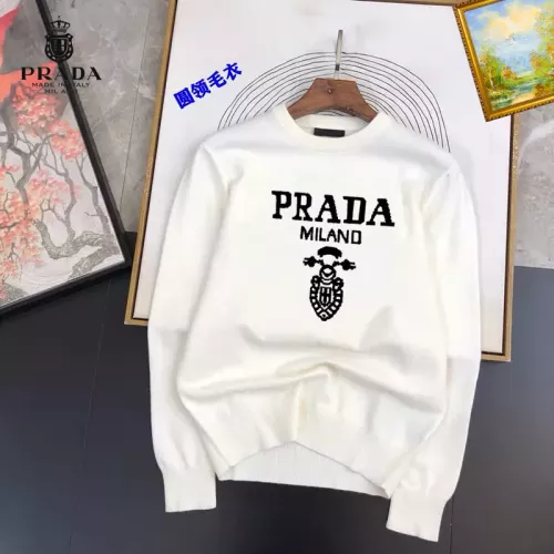 Wholesale Prada Sweaters Long Sleeved For Men #1360789 $42.00 USD, Wholesale Quality Replica Prada Sweaters