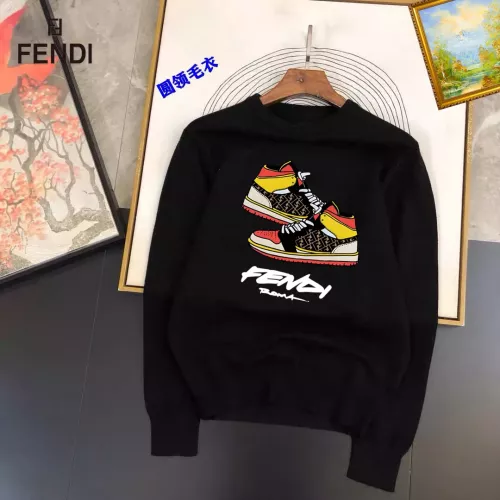 Wholesale Fendi Sweaters Long Sleeved For Men #1360820 $42.00 USD, Wholesale Quality Replica Fendi Sweaters