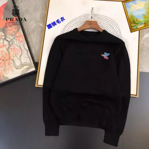 Wholesale Prada Sweaters Long Sleeved For Men #1360830 $42.00 USD, Wholesale Quality Replica Prada Sweaters