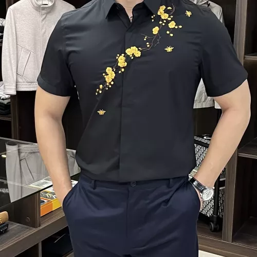 Wholesale Armani Shirts Short Sleeved For Men #1361376 $88.00 USD, Wholesale Quality Replica Armani Shirts