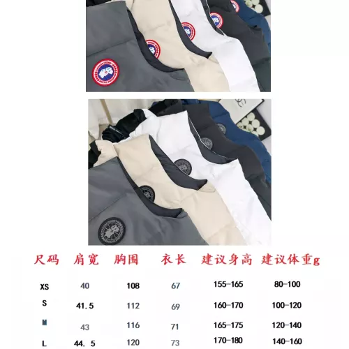 Replica Canada Goose Down Feather Coat Sleeveless For Unisex #1361568 $92.00 USD for Wholesale