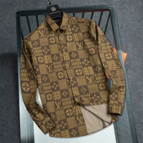 Wholesale Louis Vuitton LV Shirts Long Sleeved For Men #1361588 $48.00 USD, Wholesale Quality Replica Louis Vuitton LV Shirts