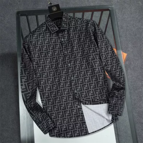 Wholesale Fendi Shirts Long Sleeved For Men #1361601 $40.00 USD, Wholesale Quality Replica Fendi Shirts