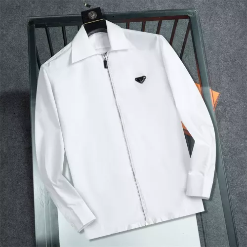 Wholesale Prada Shirts Long Sleeved For Men #1361607 $48.00 USD, Wholesale Quality Replica Prada Shirts