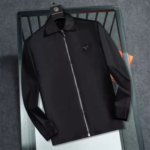 Wholesale Prada Shirts Long Sleeved For Men #1361608 $48.00 USD, Wholesale Quality Replica Prada Shirts