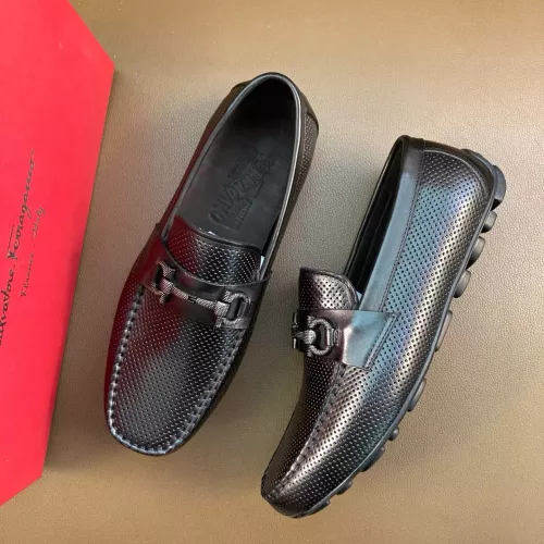 Wholesale Salvatore Ferragamo Leather Shoes For Men #1361610 $88.00 USD, Wholesale Quality Replica Salvatore Ferragamo Leather Shoes