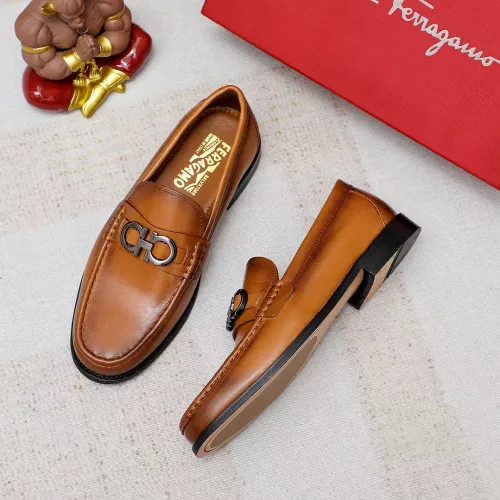 Wholesale Salvatore Ferragamo Leather Shoes For Men #1361670 $82.00 USD, Wholesale Quality Replica Salvatore Ferragamo Leather Shoes