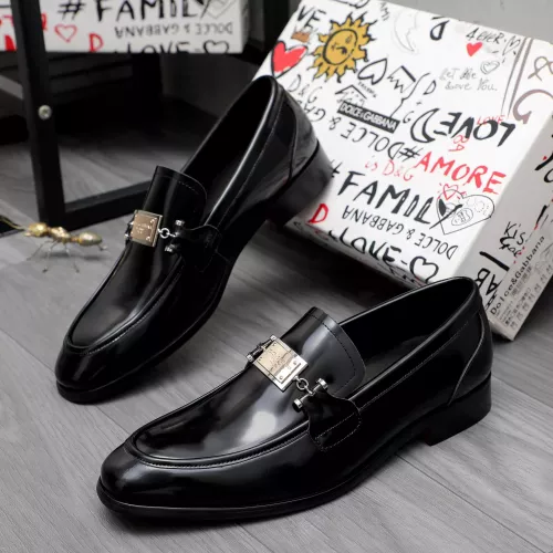 Wholesale Dolce &amp; Gabbana D&amp;G Leather Shoes For Men #1361749 $96.00 USD, Wholesale Quality Replica Dolce &amp; Gabbana D&amp;G Leather Shoes