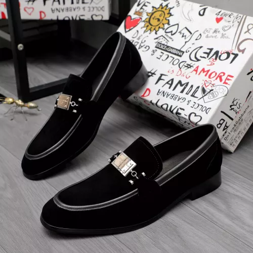 Wholesale Dolce &amp; Gabbana D&amp;G Leather Shoes For Men #1361750 $96.00 USD, Wholesale Quality Replica Dolce &amp; Gabbana D&amp;G Leather Shoes