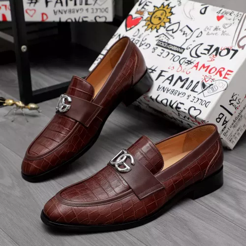 Wholesale Dolce &amp; Gabbana D&amp;G Leather Shoes For Men #1361752 $96.00 USD, Wholesale Quality Replica Dolce &amp; Gabbana D&amp;G Leather Shoes