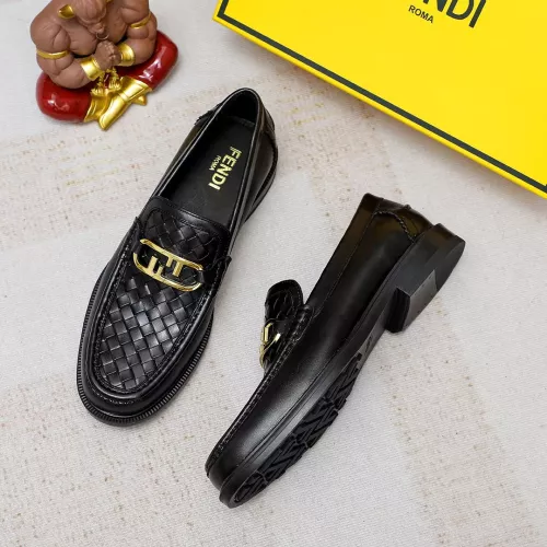 Wholesale Fendi Leather Shoes For Men #1361891 $85.00 USD, Wholesale Quality Replica Fendi Leather Shoes