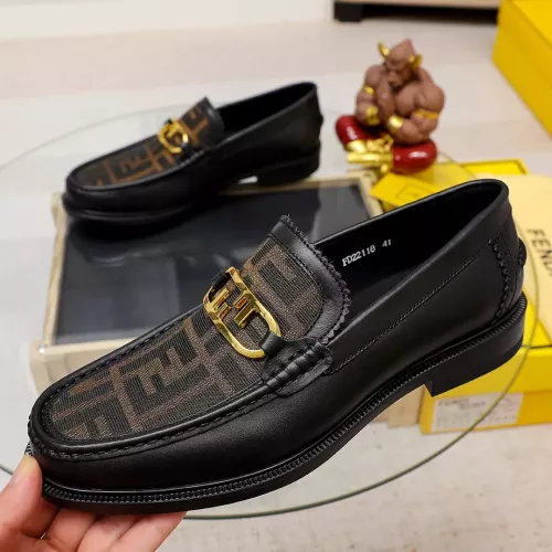 Wholesale Fendi Leather Shoes For Men #1361897 $85.00 USD, Wholesale Quality Replica Fendi Leather Shoes
