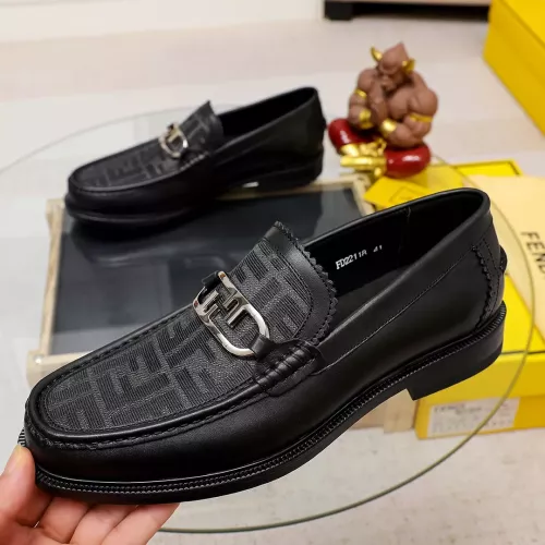 Wholesale Fendi Leather Shoes For Men #1361898 $85.00 USD, Wholesale Quality Replica Fendi Leather Shoes