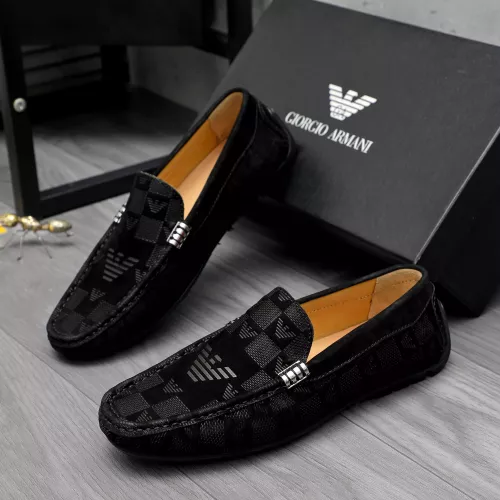 Wholesale Armani Leather Shoes For Men #1362014 $76.00 USD, Wholesale Quality Replica Armani Leather Shoes
