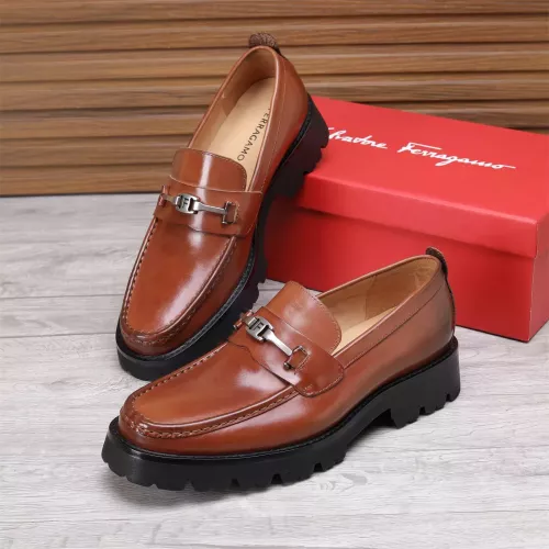Wholesale Salvatore Ferragamo Leather Shoes For Men #1362015 $96.00 USD, Wholesale Quality Replica Salvatore Ferragamo Leather Shoes