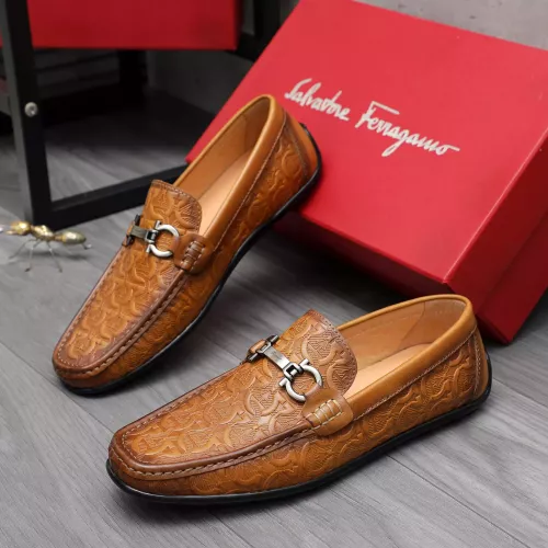 Wholesale Salvatore Ferragamo Leather Shoes For Men #1362023 $76.00 USD, Wholesale Quality Replica Salvatore Ferragamo Leather Shoes