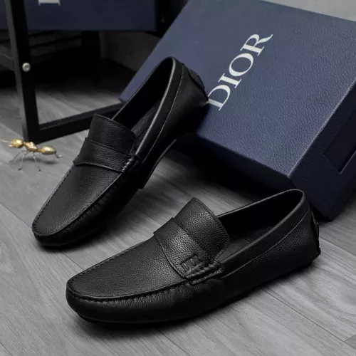 Wholesale Christian Dior Leather Shoes For Men #1362076 $80.00 USD, Wholesale Quality Replica Christian Dior Leather Shoes