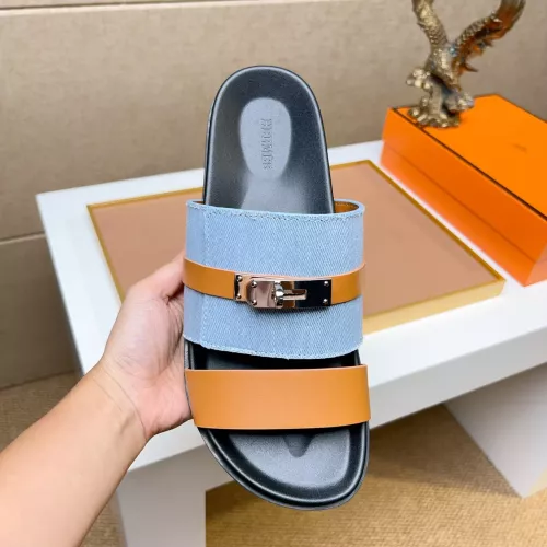 Replica Hermes Slippers For Men #1362086 $56.00 USD for Wholesale