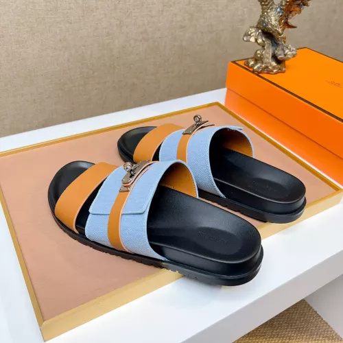 Replica Hermes Slippers For Men #1362086 $56.00 USD for Wholesale