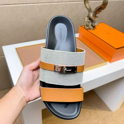 Replica Hermes Slippers For Men #1362088 $56.00 USD for Wholesale